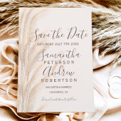 Boho zomerpampas gras waterverf met behoud van dat aankondigingskaart