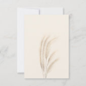 Boho zomerpampas gras waterverf rsvp (Achterkant)