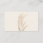 Boho zomerpampas gras waterverf tafelnummer plaatskaartje (Achterkant)