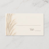 Boho zomerpampas gras waterverf tafelnummer plaatskaartje (Voorkant)