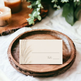 Boho zomerpampas gras waterverf tafelnummer plaatskaartje