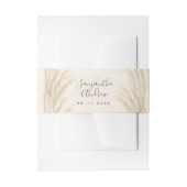 Boho zomerpampas waterverf bruiloft uitnodigingen wikkel (Voorkant Voorbeeld)