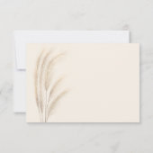 Boho zomerpampas waterverf rsvp qr code kaart (Achterkant)
