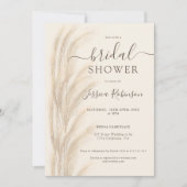 Boho zomerpampas waterverf vrijgezellenfeest kaart (Voorkant)