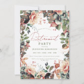 Boho Zomertuin Bloemen Pensioen Party Kaart (Voorkant)