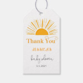 Boho zon baby shower dank je cadeaulabel (Voorkant)
