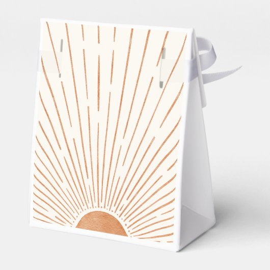 Boho zon Baby shower gunst doos Bedankdoosjes (Achterkant)