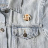 Boho Zon & Botanische Kunst Ronde Button 3,2 Cm (In situ)