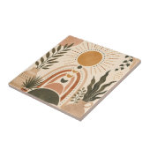 Boho Zon & Botanische Kunst Tegeltje (Zijkant)