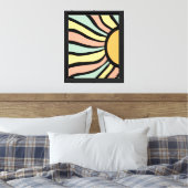 Boho zon canvas afdruk (Insitu (Slaapkamer))