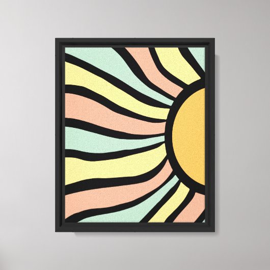 Boho zon canvas afdruk (Voorkant)