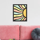 Boho zon canvas afdruk (Insitu (Woonkamer))