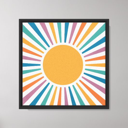 Boho zon canvas afdruk (Voorkant)