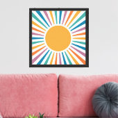 Boho zon canvas afdruk (Insitu (Woonkamer))