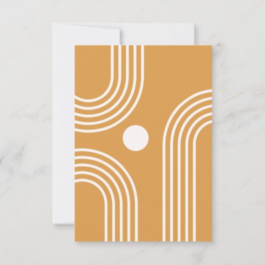 Boho Zon Dankkaart | Zon Dankkaarten Bedankkaart (Achterkant)