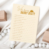 Boho zon die weet papa Baby shower spel Kaart