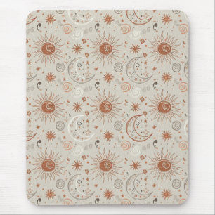 Boho Zon en Maan Patroon Muismat