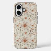 Boho Zon- en Maanpatroon Case-Mate iPhone Case (Achterkant)