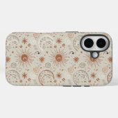 Boho Zon- en Maanpatroon Case-Mate iPhone Case (Achterkant (horizontaal))