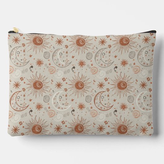 Boho Zon- en Maanpatroon Etui (Voorkant)