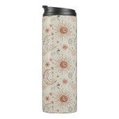Boho Zon- en Maanpatroon Thermosbeker (Geroteerd rechts)