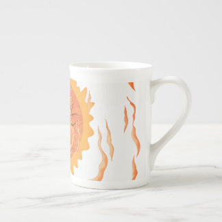 Boho Zon en Vlammen Keramische Koffiemok, Esthetis Porselein Kop