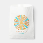 Boho Zon, Hier Komt De Zoon, Retro Regenboog Bedankzakje (Voorkant)