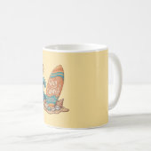Boho Zon, Maan en Oceaangolf Esthetische Mok (Voorkant rechts)