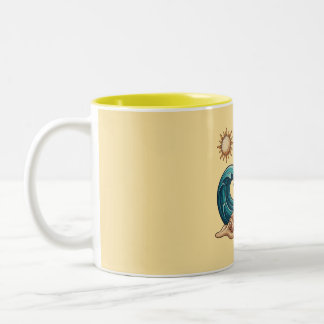 Boho Zon, Maan en Oceaangolf Esthetische Mok
