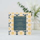 Boho zon maan sterren blauw geel (Staand voorkant)