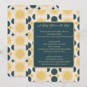 Boho zon maan sterren blauw geel kaart (Voorkant / Achterkant)