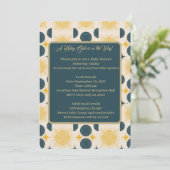 Boho zon maan sterren blauw geel kaart (Staand voorkant)