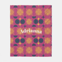 Boho zon maan sterren roze blauw geel gepersonalis