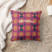 Boho zon maan sterren roze blauw geel gepersonalis kussen (Deken)