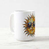 Boho Zon met Zonnebril Koffiemok (Voorkant links)