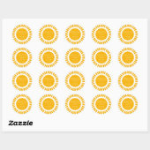 Boho Zon  Ronde Sticker (Vel)