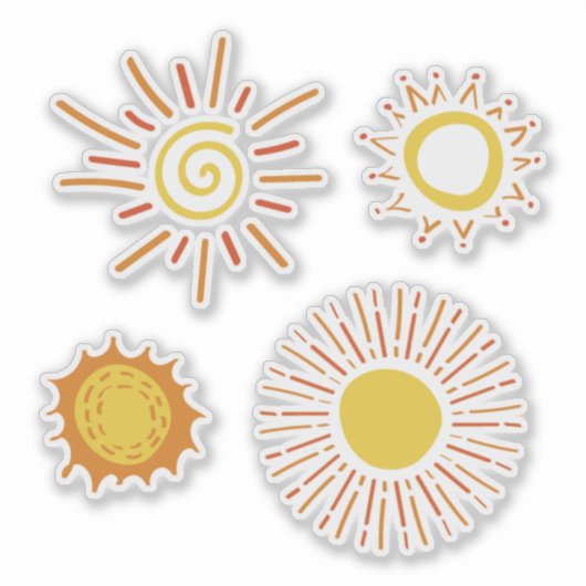 Boho Zon  Sticker (Voorkant)
