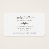 Boho zon terracotta sieraden oorbel display Kaarte Visitekaartje (Achterkant)