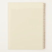 Boho Zon Vintage Aardetonen Dagboek Planner (Achterkant)