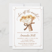Boho Zonnebloem Boeket Bruidsfeest Kaart (Voorkant)