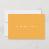 Boho Zonnebloem Eucalyptus Bruiloft RSVP Kaartje (Achterkant)