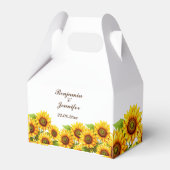 Boho Zonnebloem Favoriet Dozen voor bruiloftsfeest Bedankdoosjes (Voorkant Zijde)