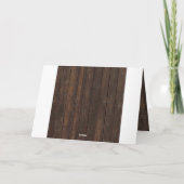 Boho Zonnebloem Geweien Hout Kant Trouw Bedankt (Achterkant)