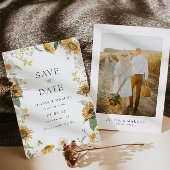 Boho Zonnebloem Gouden Stralen Bloemen Elegante Br Save The Date