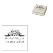 Boho Zonnebloem handgeschreven uit het bibliotheek Rubberstempel (Gestempeld)