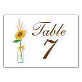 Boho Zonnebloem Herfst Land Geel Bloemen Bruiloft Kaart (Achterkant)