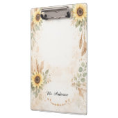 Boho Zonnebloem Onderwijs Klembord Bloemendesign (Links)