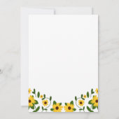 Boho Zonnebloem Patch Bedanktkaart Bedankkaart (Achterkant)