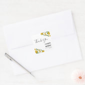 Boho Zonnebloem Patch Bruiloft Sticker (Envelop)