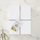 Boho Zonnebloem Patch Gift Favor Tag Cadeaulabel (Met Touw)